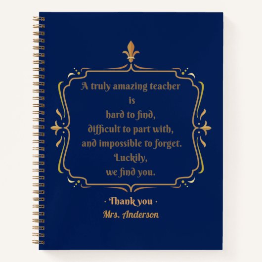 Carnet Un professeur vraiment incroyable est difficile à  (Devant)