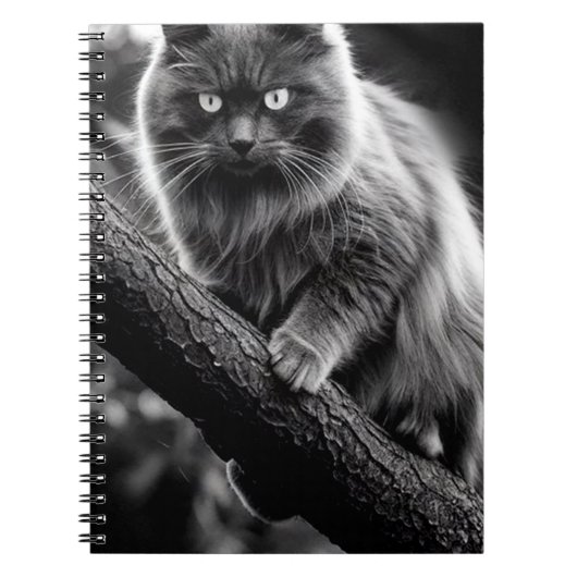Carnet Un Regard Hantant D'Un Chat De Nuit (Devant)