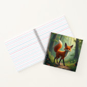 Carnet Un renard mystique errant dans la forêt (Intérieur)