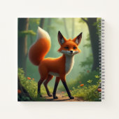 Carnet Un renard mystique errant dans la forêt (Dos)