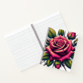 Carnet Un Rose De Couleur Vibrante -Carnet (Intérieur)