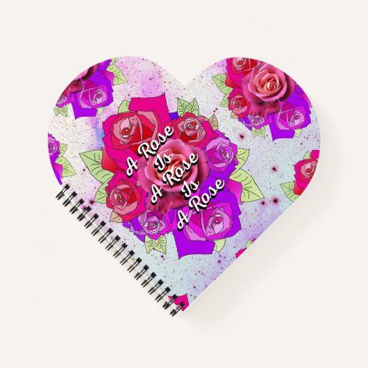 Carnet Un Rose est un Rose est un Rose (Devant)