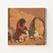 Carnet Un Singe Et Un Chien Avec Un Grand Tambourin (Dos)