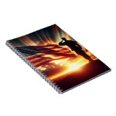 Carnet Un Soldat Américain Salue Le Drapeau (Côté Droit)