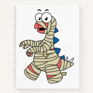 Carnet Un Stegosaurus Caricature Habillé Comme Une Maman.