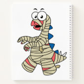 Carnet Un Stegosaurus Caricature Habillé Comme Une Maman. (Dos)