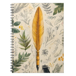 Carnet Un stylo plume traditionnel utilisé pour l'écritur