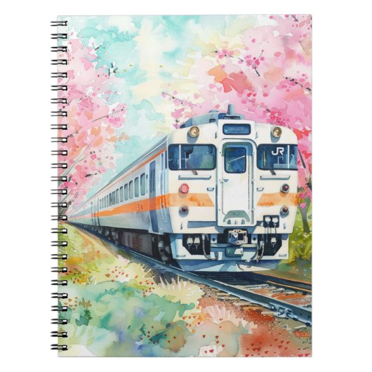 Carnet Un train au printemps (Devant)
