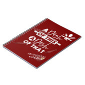 Carnet Un trait de cette recette rouge (Côté gauche)