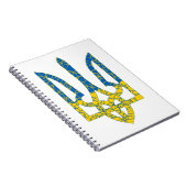 Carnet Un trident ukrainien texturé drapeau d'Ukraine cou (Côté Droit)