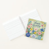Carnet Un Trio de Fleurs d'Anniversaire (Intérieur)