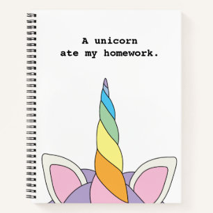 Carnet Un Unicorne Mangé Ma Maison Un Mignonne Ordinateu