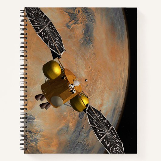 Carnet Un vaisseau Spacecraft Orbitant Mars. (Devant)