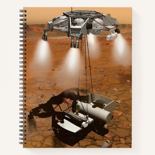 Carnet Un Véhicule Ascent Quittant Mars. (Devant)