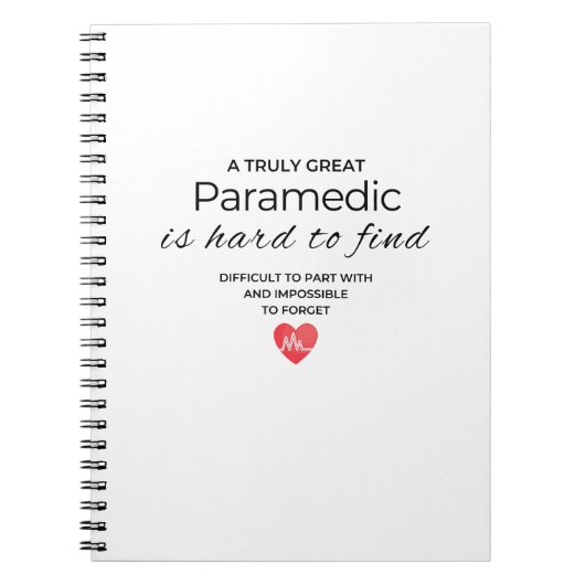 Carnet Un véritable grand ambulancier est difficile à tro (Devant)
