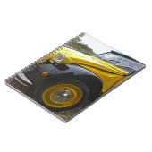 Carnet Un vieux Citroen noir et jaune 2CV 2 CV, (Côté gauche)
