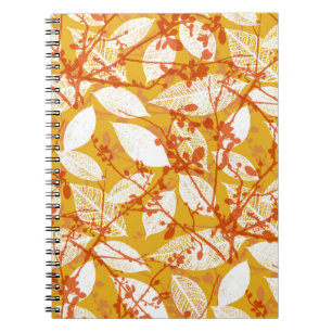 Carnet Un vintage motif arrière - plan de l'automne le