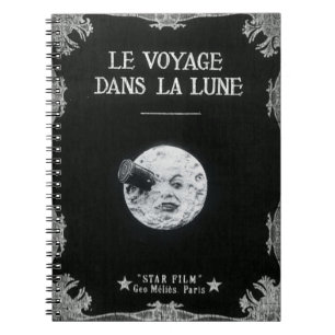 Carnet Un voyage cinéma français vintage de lune au rétro