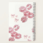 Carnet Un Whisper de rose : Lip Prints and Bows (Verso)