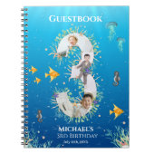 Carnet Under the Sea Photo Big 3rd Birthday Guest Book (Devant)