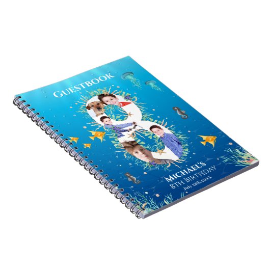 Carnet Under the Sea Photo Big 8th Birthday Guest Book (Côté Droit)