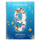 Carnet Under the Sea Photo Big 9th Birthday Guest Book (Devant)