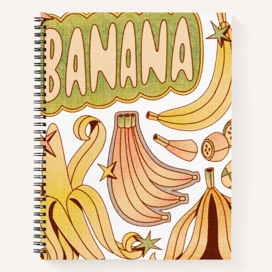 Carnet Une banane / Illustration de banane (Devant)