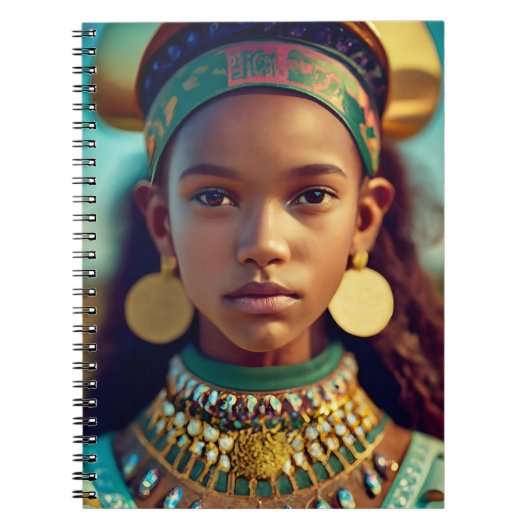 Carnet Une belle fille des tribus d'Afrique de l'Est (Devant)