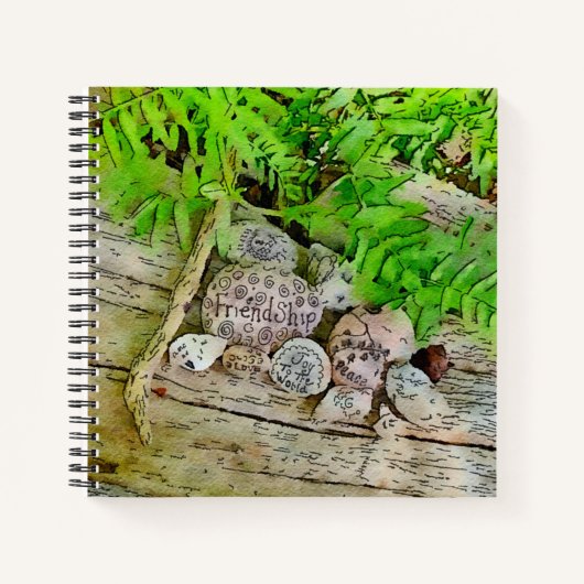 Carnet Une belle revue avec la nature et affirmant le dés (Devant)