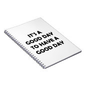 Carnet Une Bonne Journée Attend | Motivation (Côté Droit)