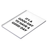 Carnet Une Bonne Journée Attend | Motivation (Côté gauche)