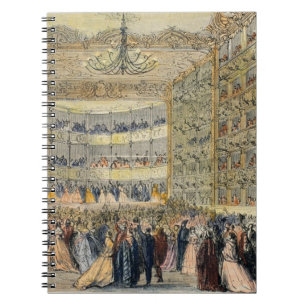 Carnet Une boule masquée au théâtre de Fenice, Venise,
