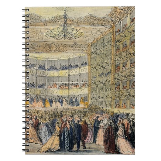 Carnet Une boule masquée au théâtre de Fenice, Venise, (Devant)