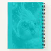 Carnet Une cacatoès jaune et gris vibrant (Dos)