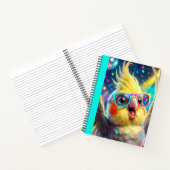 Carnet Une cacatoès jaune et gris vibrant (Intérieur)