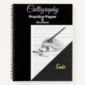 Carnet Une calligraphie Écriture manuscrite et pratique P (Devant)