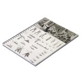 Carnet Une chaussure et un bottier et leurs outils, de la (Côté gauche)