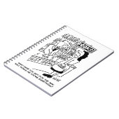 Carnet Une cliente de librairie pose une question au libr (Côté gauche)