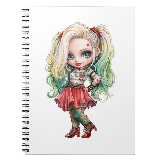 Carnet Une collection de designs Halloween de fille migno (Devant)