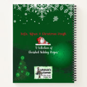 CARNET UNE COLLECTION DE RECETTES DE NOËL POUR FAMILLE (Dos)