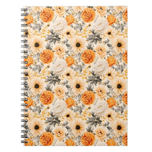 Carnet Une conception de série florale d'automne 1 (Devant)