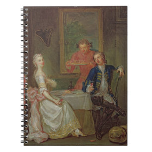 Carnet Une conversation de dîner (un homme et une femme