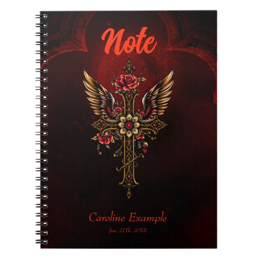 Carnet Une croix élégante (Devant)