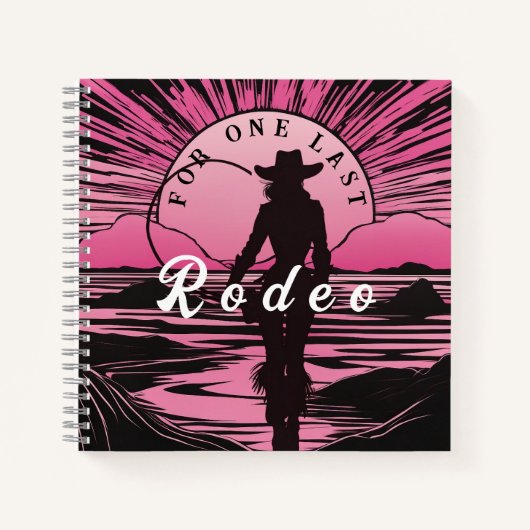 Carnet Une dernière Rodeo Bachelorette (Devant)