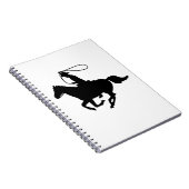 Carnet Une équitation de cowboy avec un lasso. (Côté Droit)