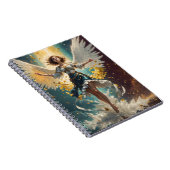 Carnet une femme avec des ailes se levant dans l'air (Côté Droit)