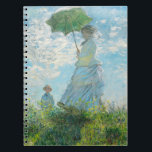 Carnet Une femme avec un parasol Claude Monet<br><div class="desc">Femme avec un parasol - Madame Monet et Son Fils. Claude Monet. 1875. Reproduction d'oeuvres d'art célèbres dans le domaine public.</div>