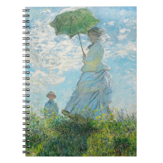 Carnet Une femme avec un parasol Claude Monet (Devant)
