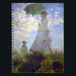 Carnet Une femme avec un parasol par Claude Monet<br><div class="desc">S'il vous plaît visitez mon magasin pour un design plus intéressant et plus de choix de couleurs. =>     zazzle.com/iwheels*</div>
