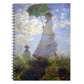 Carnet Une femme avec un parasol par Claude Monet
